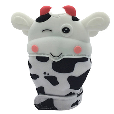 Cow Teether Mitts