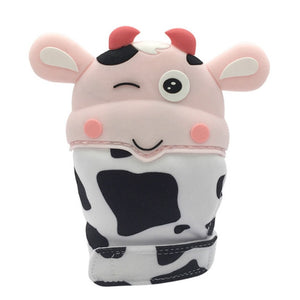 Cow Teether Mitts